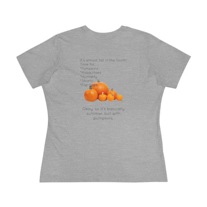 Fall In The South Women's Short Sleeve Crewneck Tee