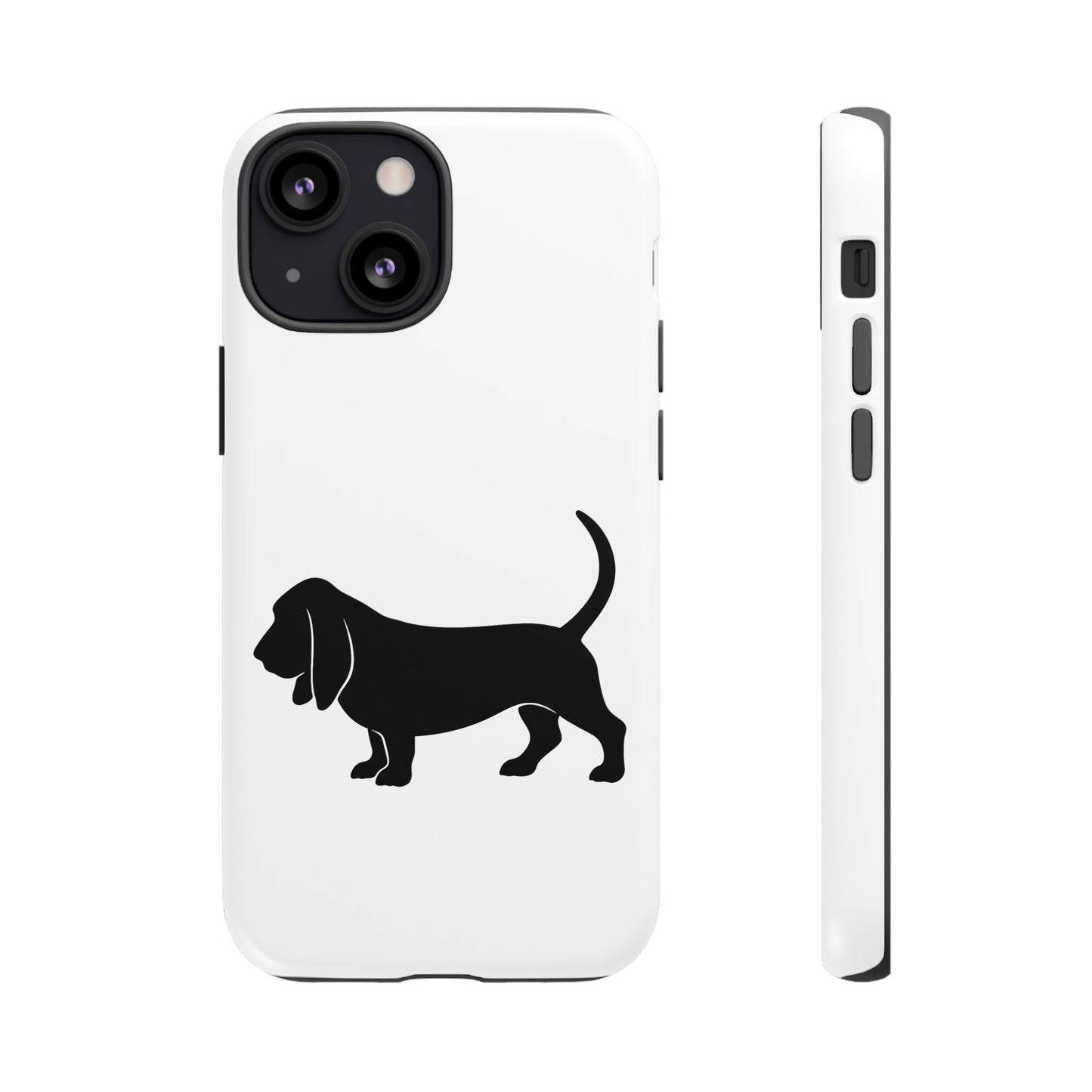 Basset Hound Silhouette iPhone Case