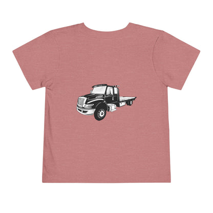 Flatbed Tow Truck Toddler Unisex Short Sleeve Crewneck Tee