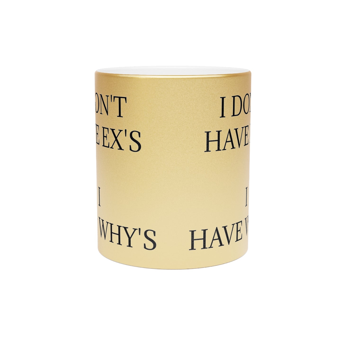 X's And Y's Metallic Coffee Mug