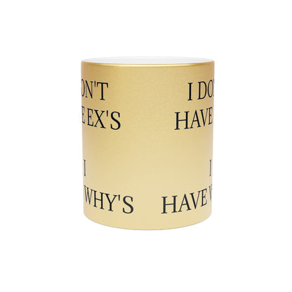 X's And Y's Metallic Coffee Mug