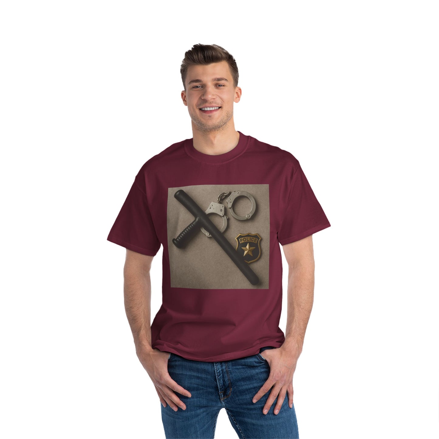 Law Enforcement Appreciation Men's Short-Sleeve Crewneck Tee