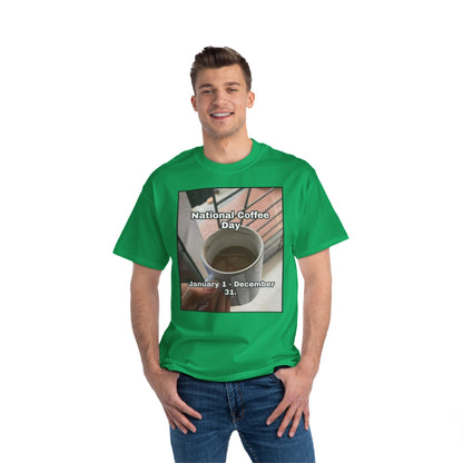 National Coffee Day Men's Short-Sleeve Crewneck Tee