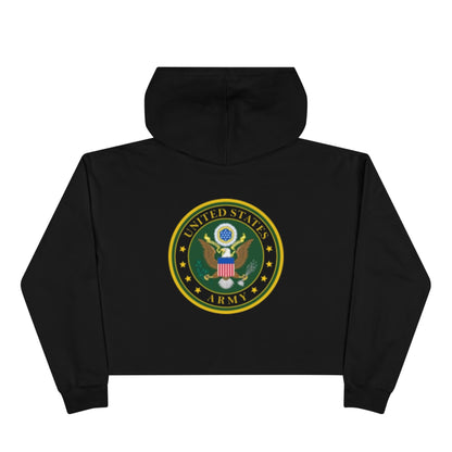 US Army Women's Crop Hoodie