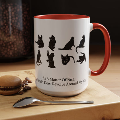 Matter Of Fact Cat 2-Tone Coffee Mug