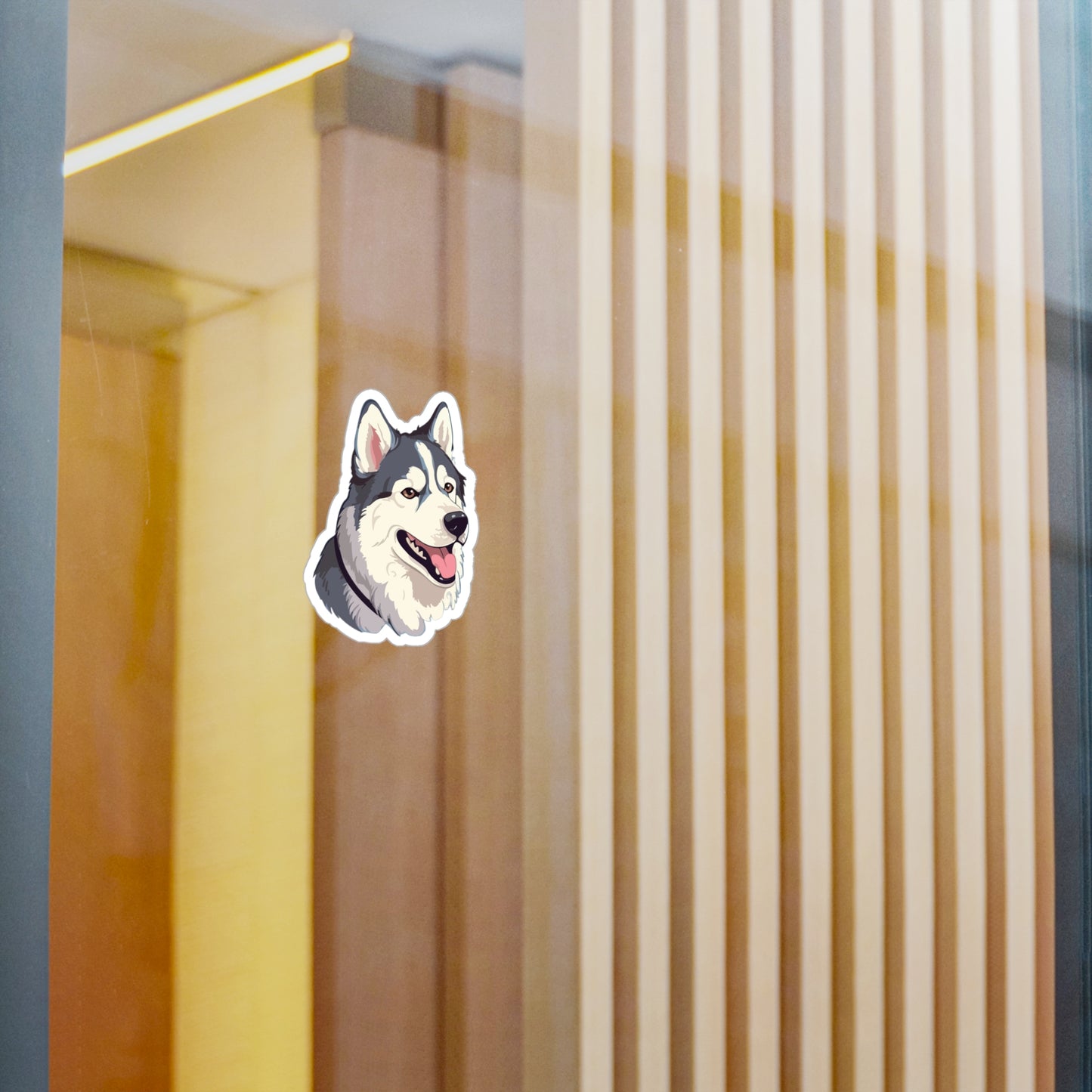 Malamute Head Vinyl Decal