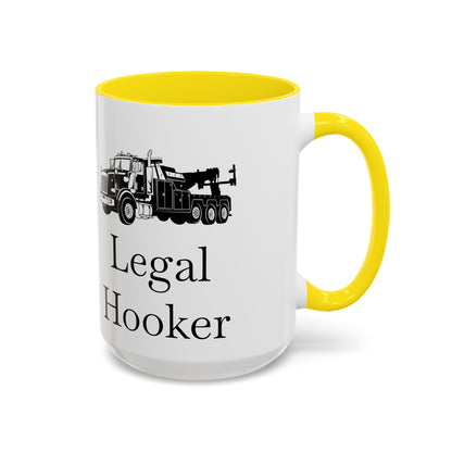 Legal H**ker Heavy Tow Truck 2-Tone Coffee Mug
