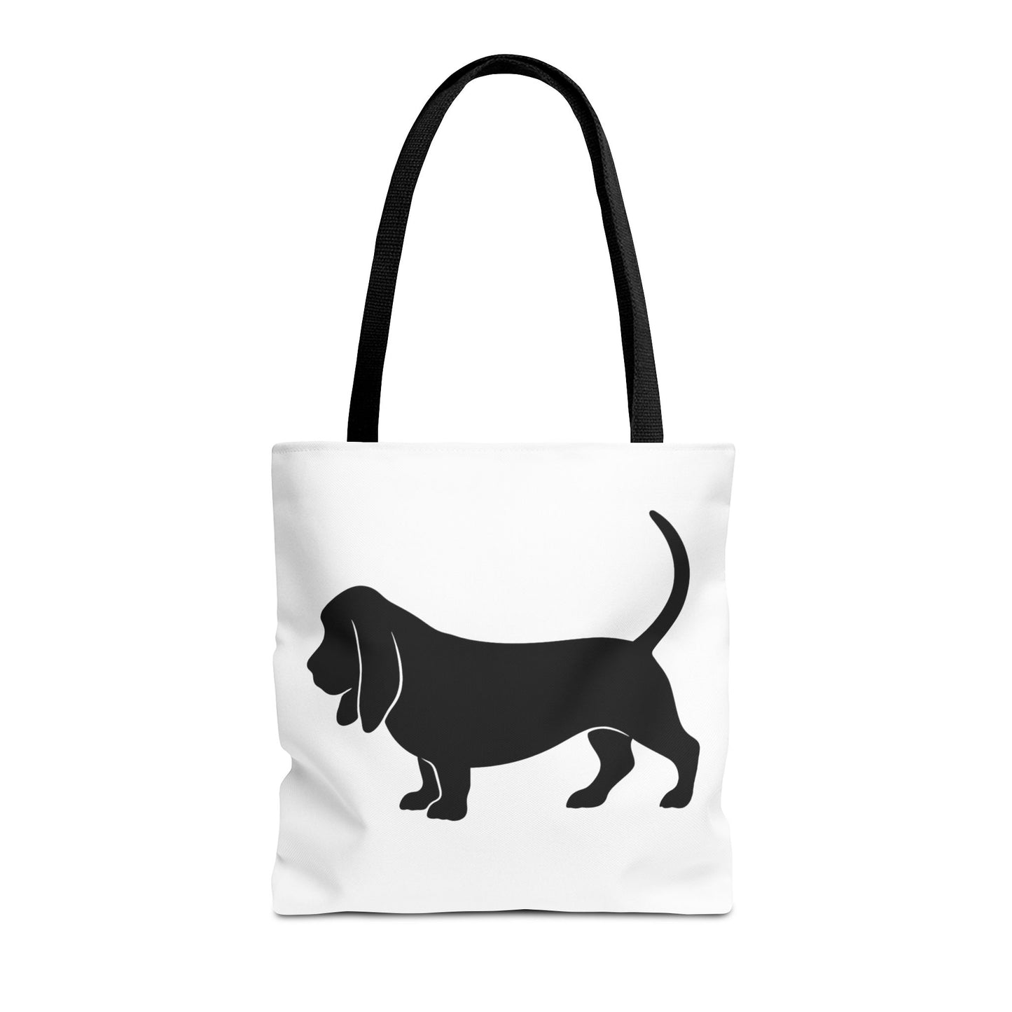 Basset Hound Silhouette Tote Bag