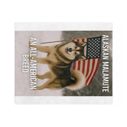 All-American Breed Velveteen Microfiber Blanket
