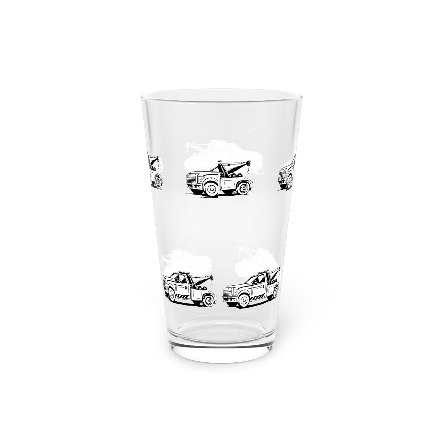 Wheel Lift Tow Truck Drinking Glass
