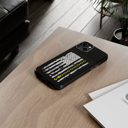Thin Yellow Line iPhone Case