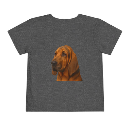 Bloodhound Head Toddler Unisex Short Sleeve Crewneck Tee
