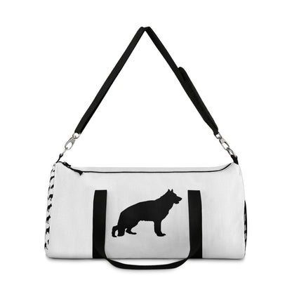 German Shepherd Silhouette Duffel Bag