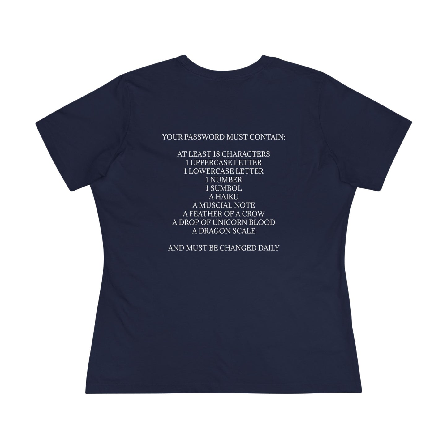 Password Women's Short Sleeve Crewneck Tee
