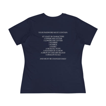 Password Women's Short Sleeve Crewneck Tee