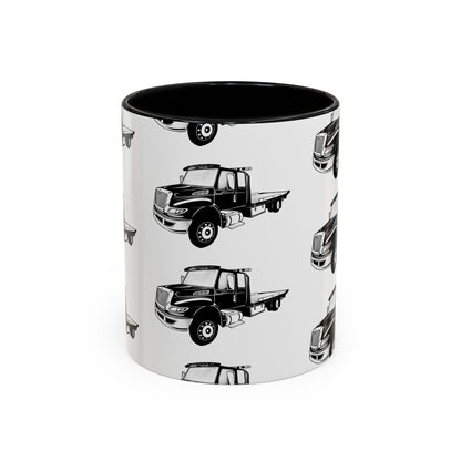 Flatbed Tow Truck 2-Tone Coffee Mug