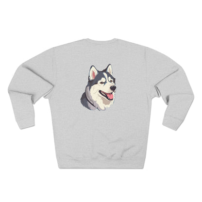 Malamute Head Unisex Crewneck Sweatshirt