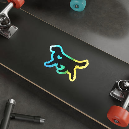 Heart Of Gold Holographic Sticker