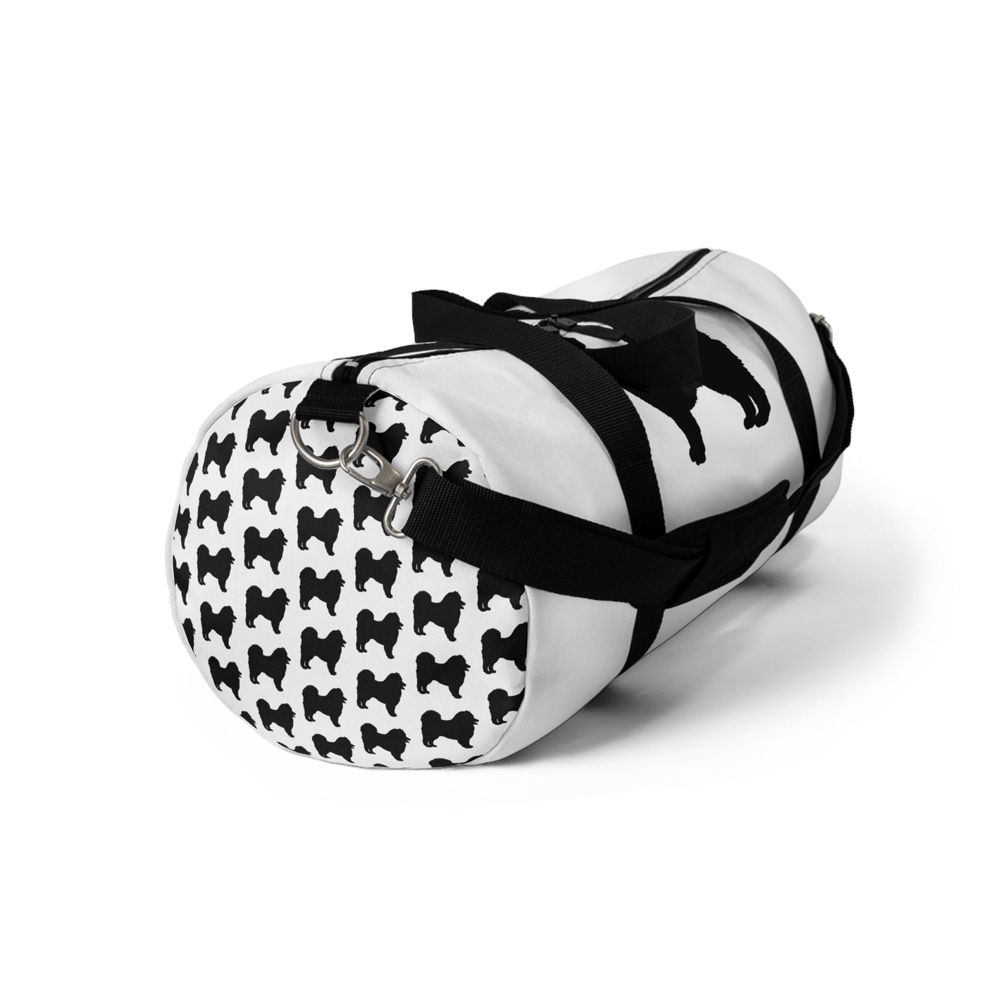 Samoyed Silhouette Duffel Bag