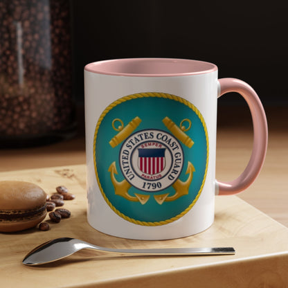 US Coast Guard 2-Tone Coffee Mug