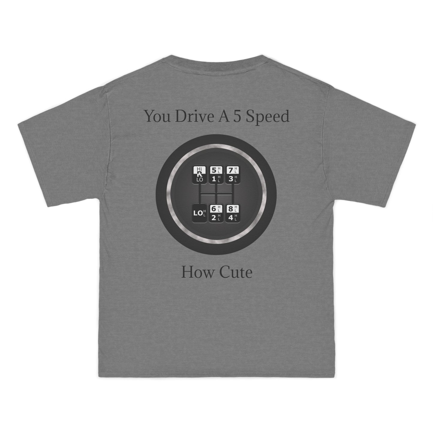 5 Speed How Cute Men's Short-Sleeve Crewneck Tee