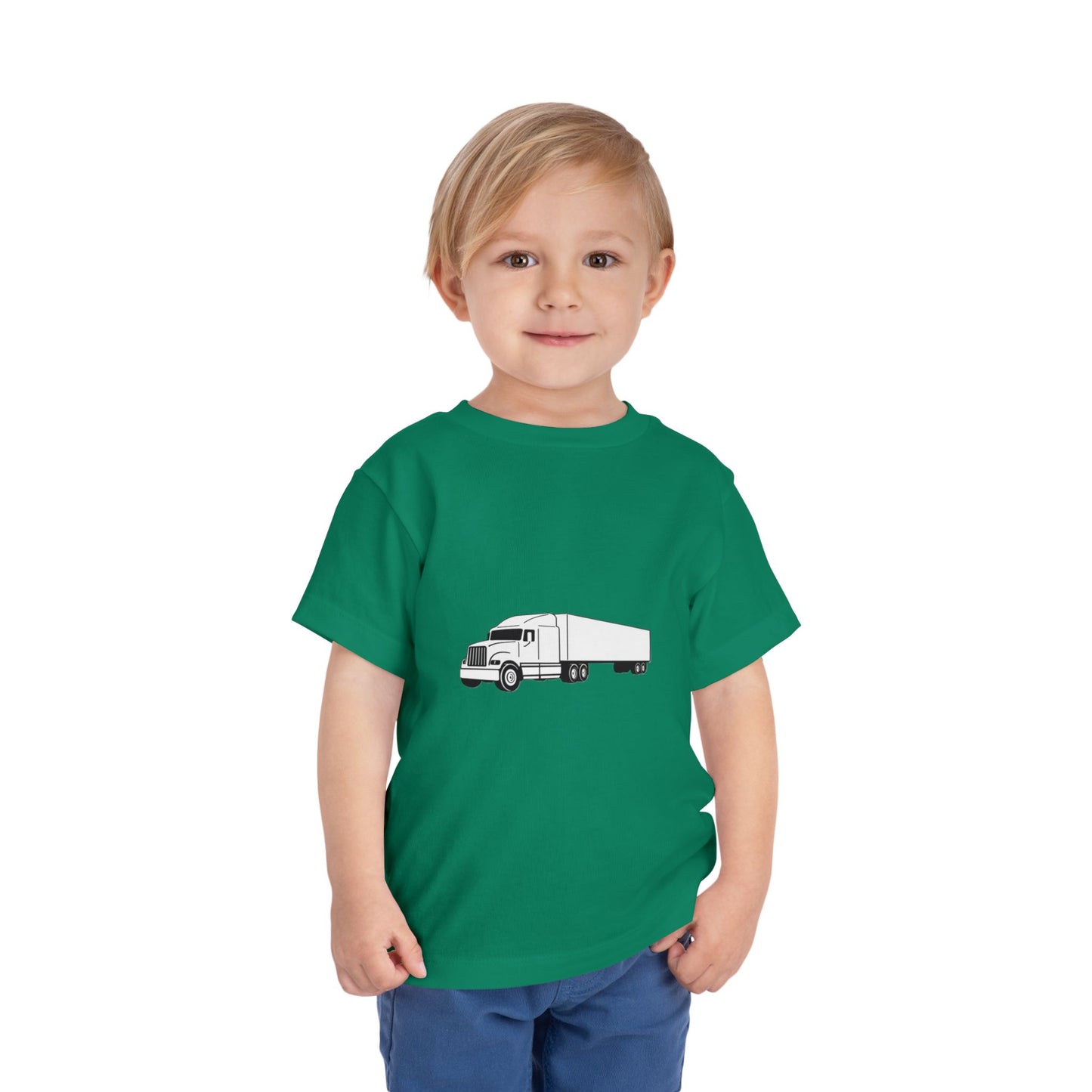 Semi Truck Toddler Unisex Short Sleeve Crewneck Tee