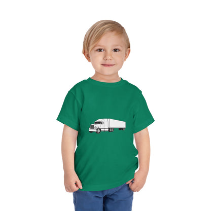 Semi Truck Toddler Unisex Short Sleeve Crewneck Tee