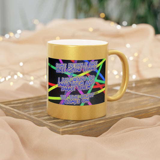 Glow Sticks Metallic Coffee Mug