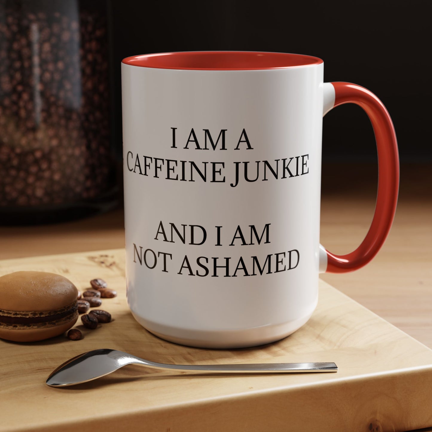 Caffeine Junkie 2-Tone Coffee Mug