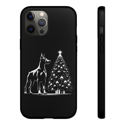 Doberman Christmas Tree iPhone Case