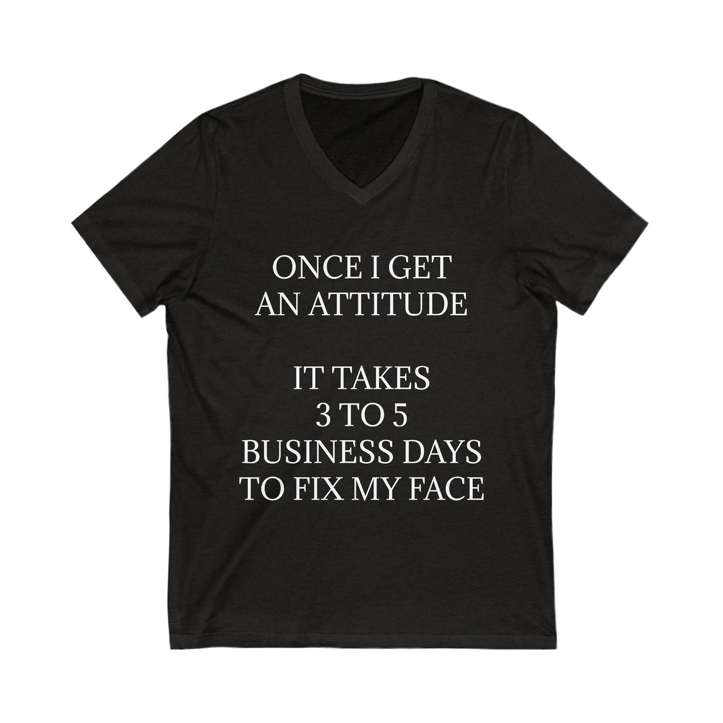 Fix My Face Unisex Short Sleeve V-Neck Tee