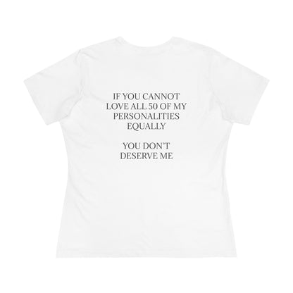 50 Personalities Women's Short Sleeve Crewneck Tee