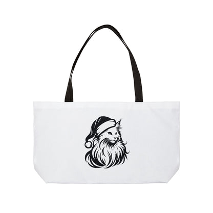 Santa Paws Cat Weekender Tote Bag