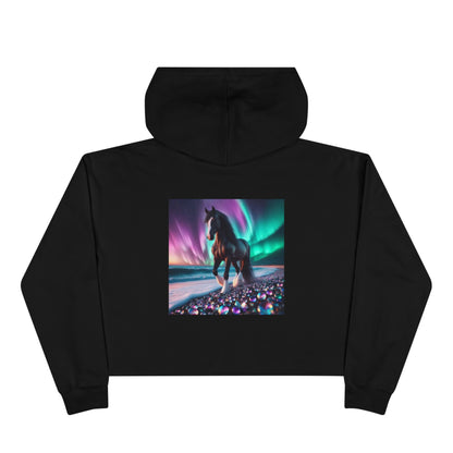 Midnight Magic Women's Crop Hoodie