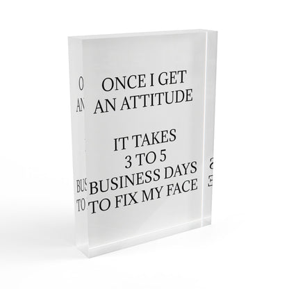 Fix My Face Acrylic Photo Block