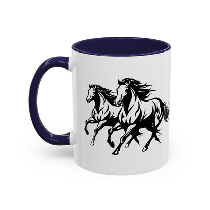 Horsin' Around 2-Tone Coffee Mug
