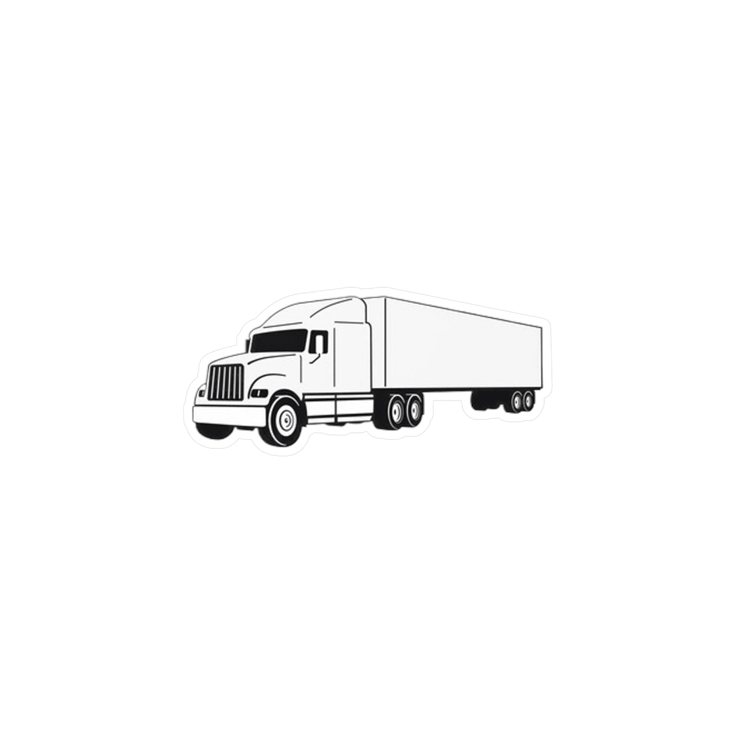 Semi Truck Vinyl Decal