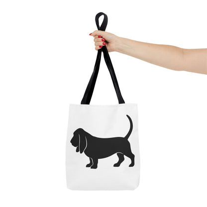 Basset Hound Silhouette Tote Bag