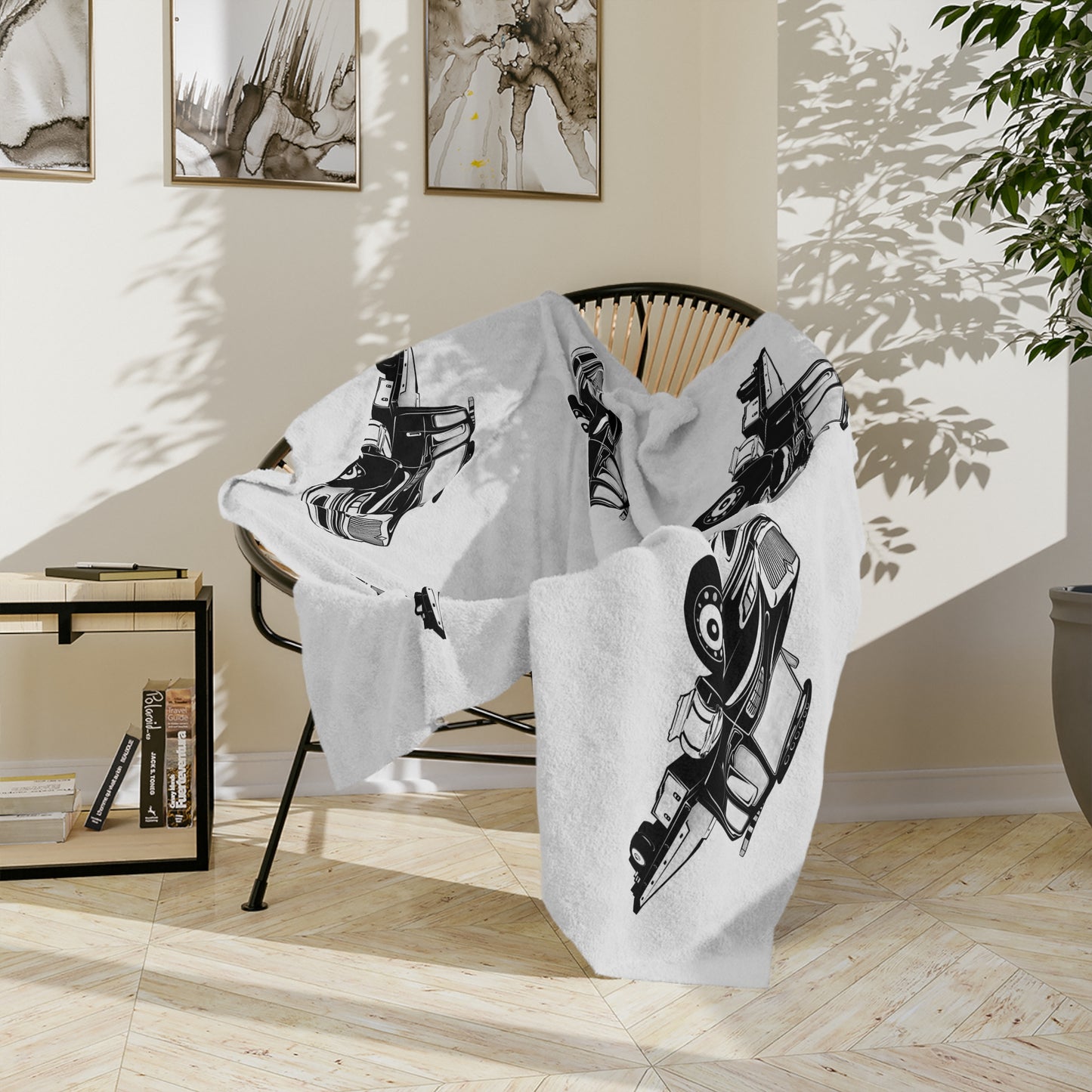 Flatbed Tow Truck Velveteen Microfiber Blanket