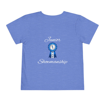 Junior Showmanship Toddler Unisex Short Sleeve Crewneck Tee