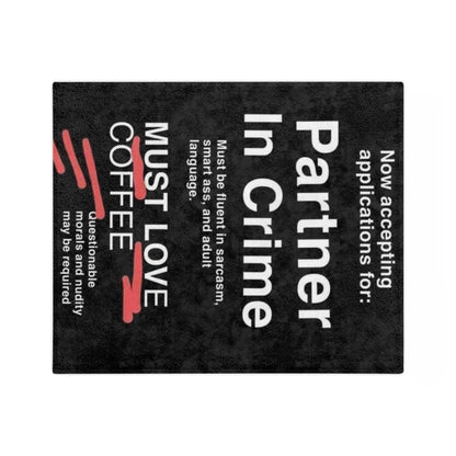 Partner In Crime Velveteen Microfiber Blanket
