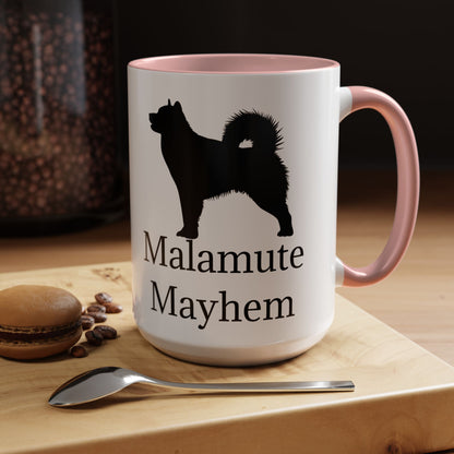 Malamute Mayhem 2-Tone Coffee Mug