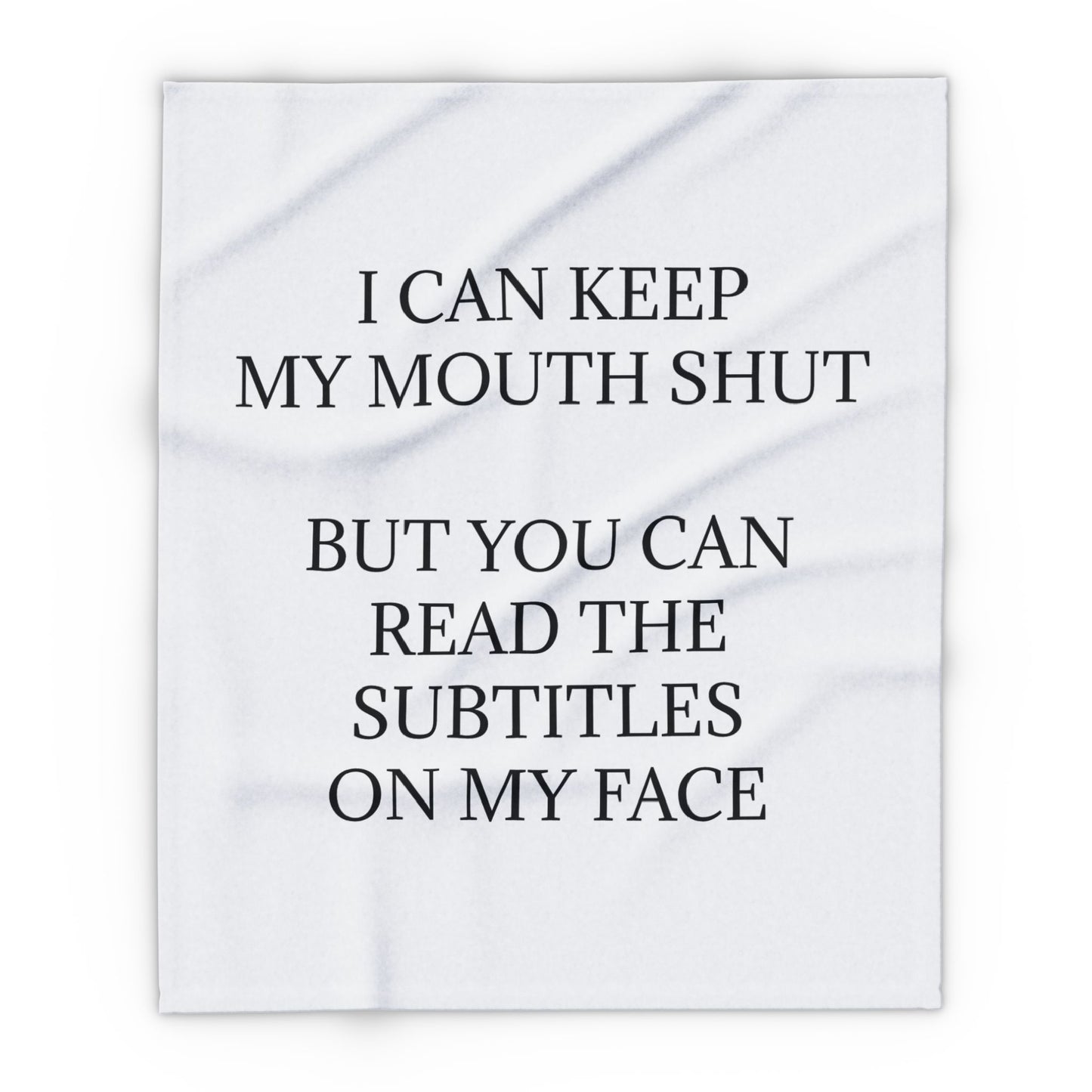 Subtitles Arctic Fleece Blanket
