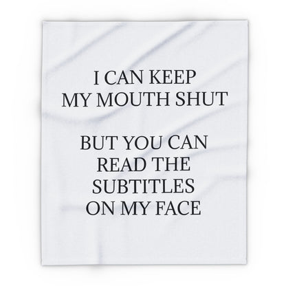 Subtitles Arctic Fleece Blanket