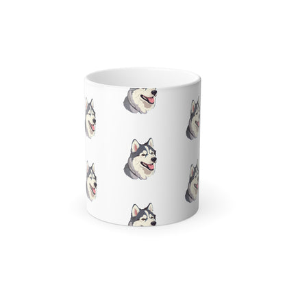 Malamute Head Color Changing Mug