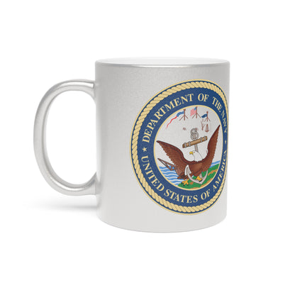 US Navy Metallic Coffee Mug