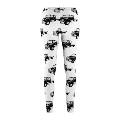 Flatbed Tow Truck Women's Ankle Leggings