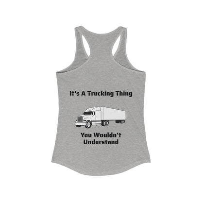 Trucking Thing Women's Racerback Tank