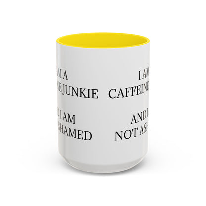 Caffeine Junkie 2-Tone Coffee Mug