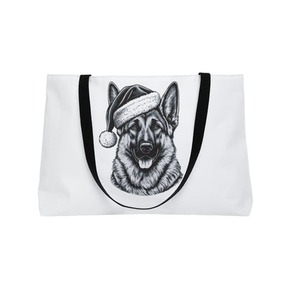 Santa Paws German Shepherd Weekender Tote Bag